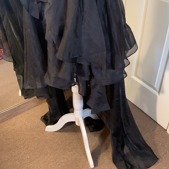 Mac Duggal One Shoulder Ruffle Hi Lo Gown A49527 - Picture 7 of 13